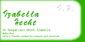 izabella hecht business card